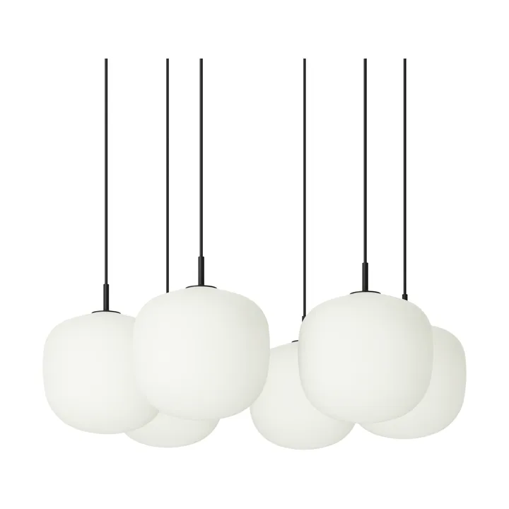 Rime Pendant Cluster 6 suspension - Noir, Ø25 cm - Muuto