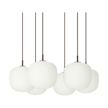 Rime Pendant Cluster 6 suspension - Rouge profond, Ø25 cm - Muuto