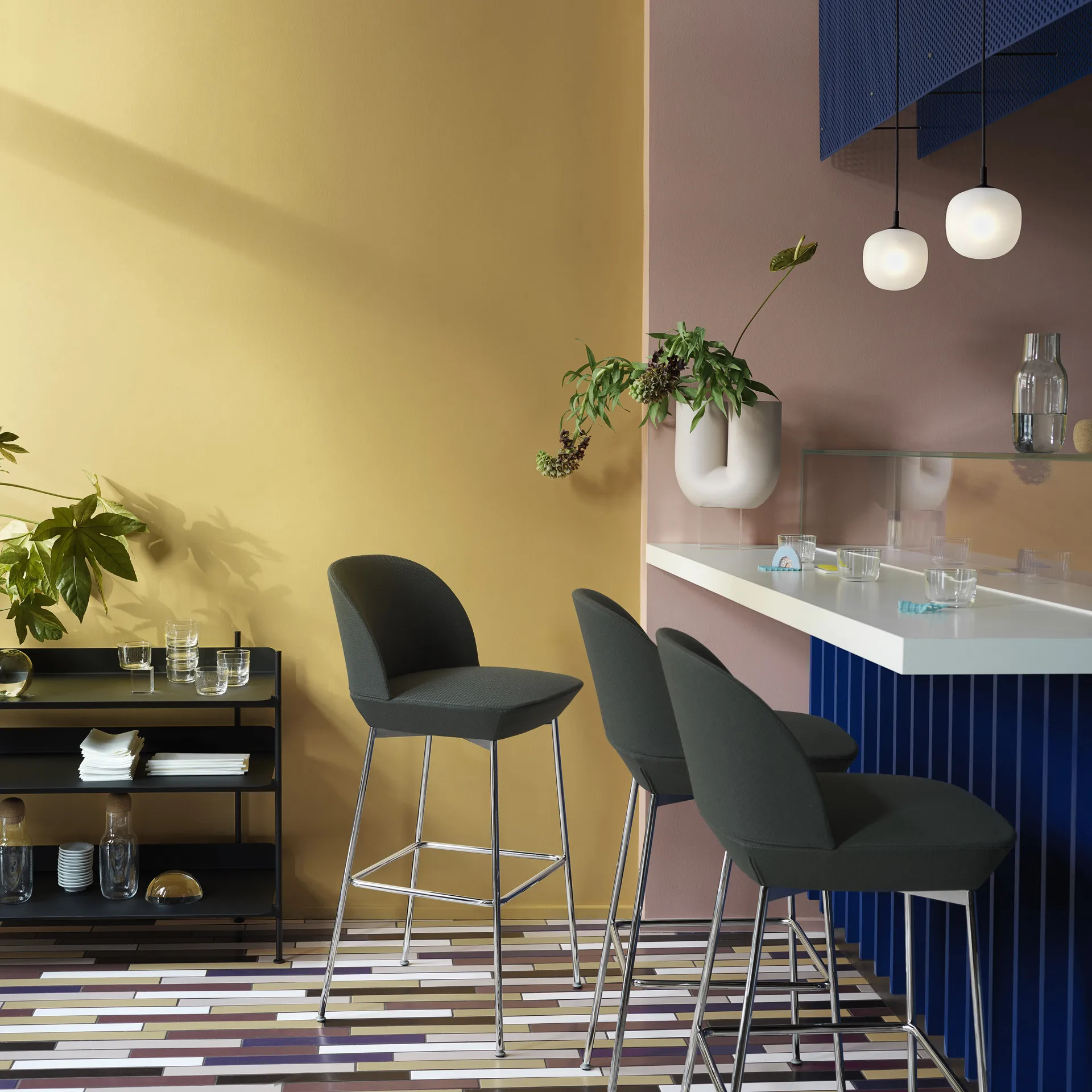 Suspension Rime Ø12 cm, Noir Muuto