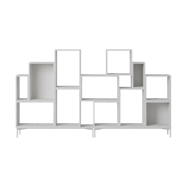 Système de rangement Stacked bibliothèque configuration 3 - Grey - Muuto
