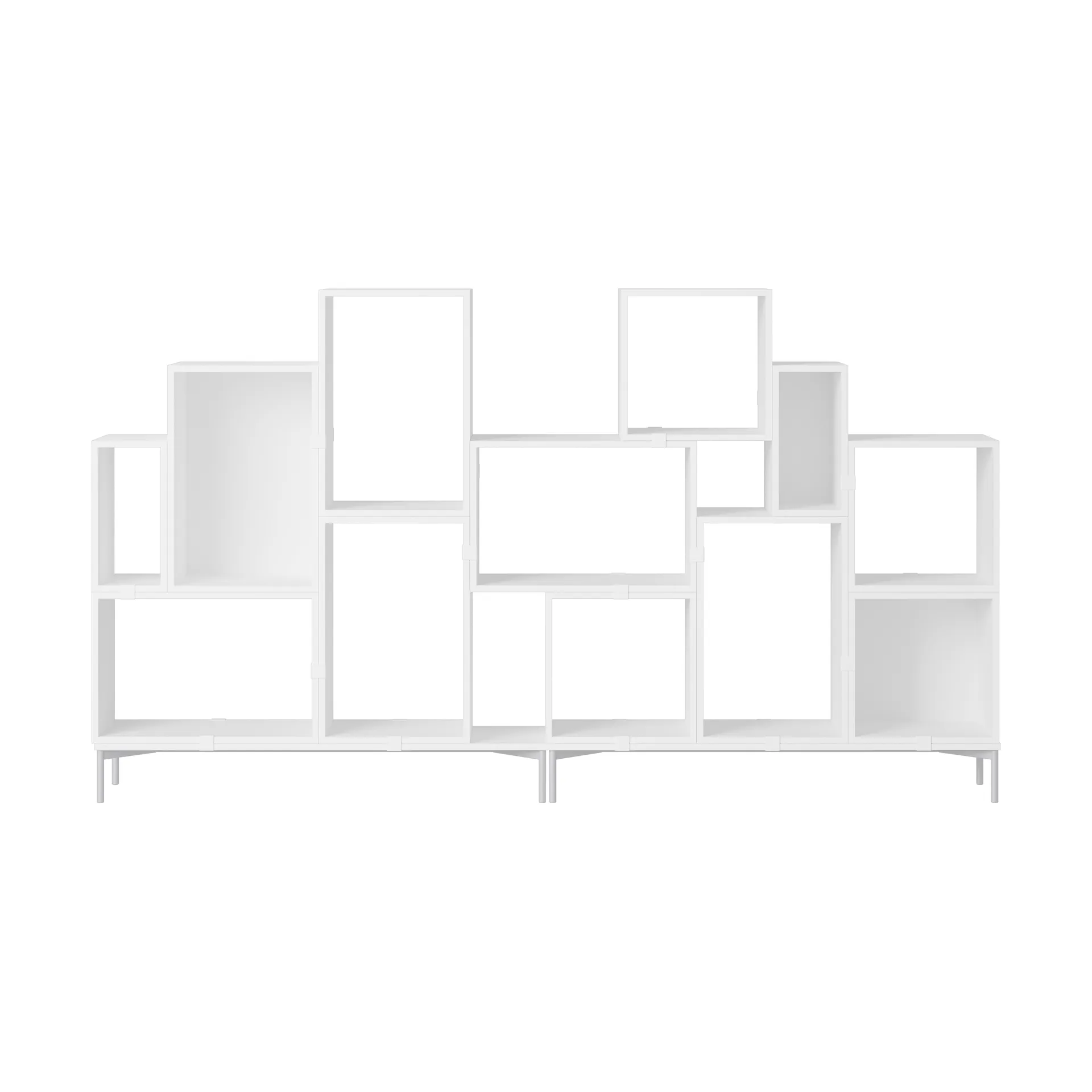 Système de rangement Stacked bibliothèque configuration 3, White Muuto