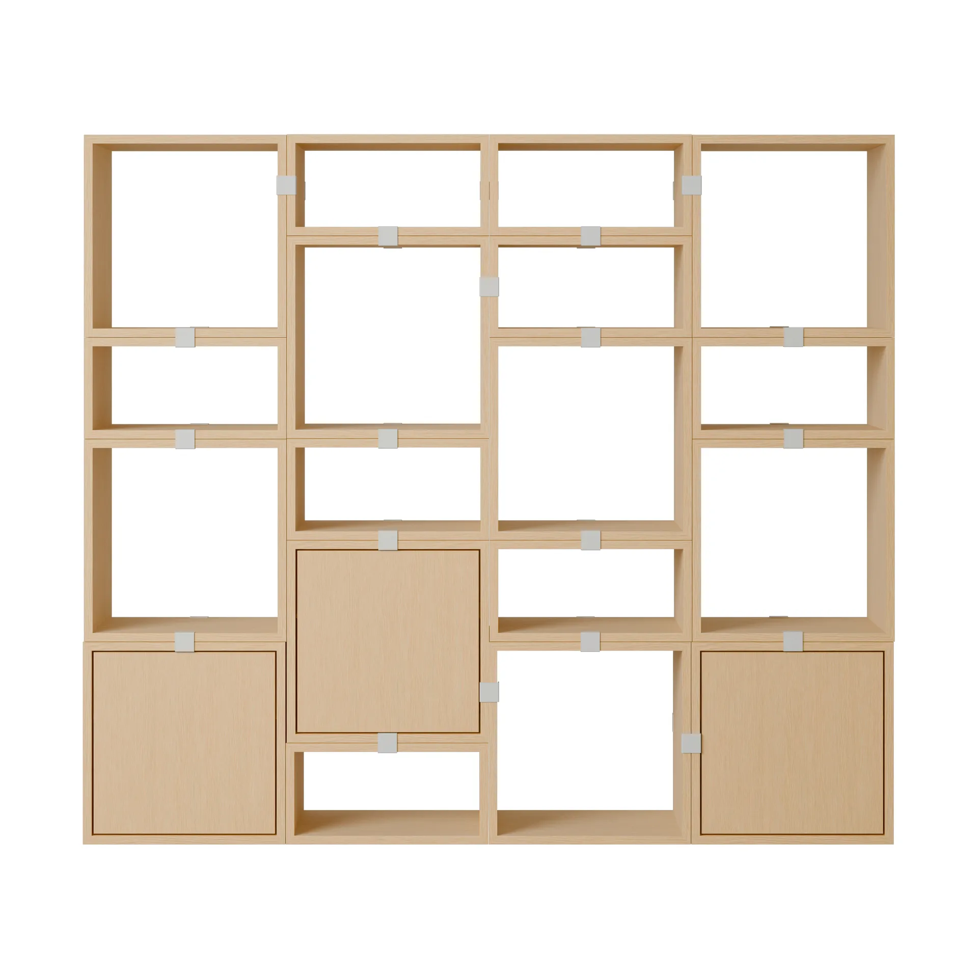 Système de rangement Stacked bibliothèque configuration 4, Chêne Muuto