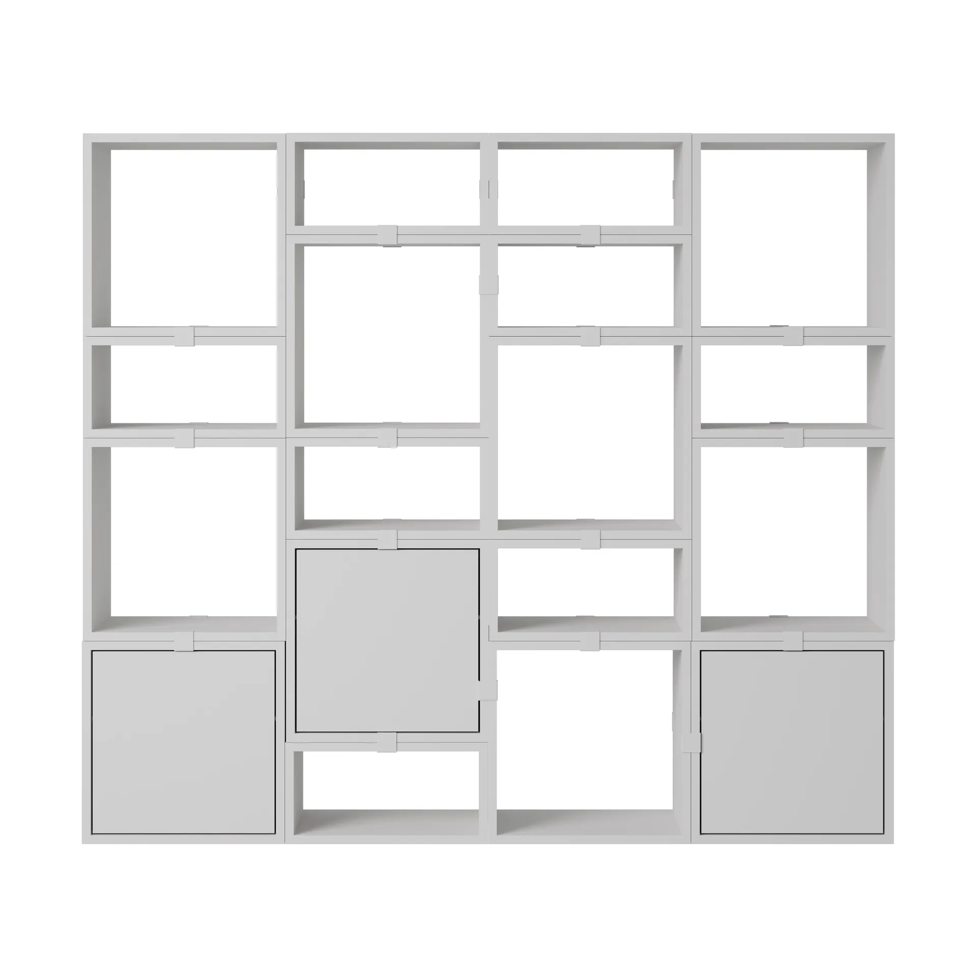 Système de rangement Stacked bibliothèque configuration 4, Grey Muuto
