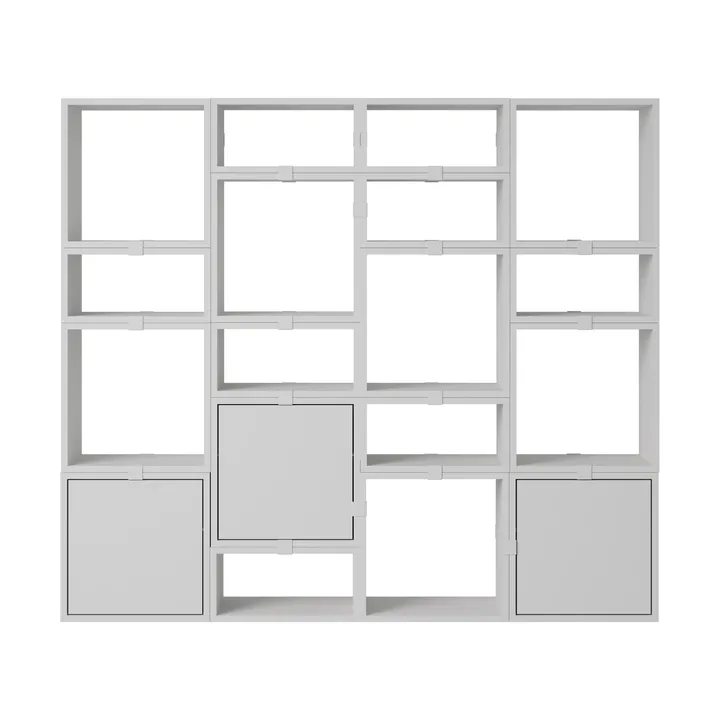 Système de rangement Stacked bibliothèque configuration 4 - Grey - Muuto