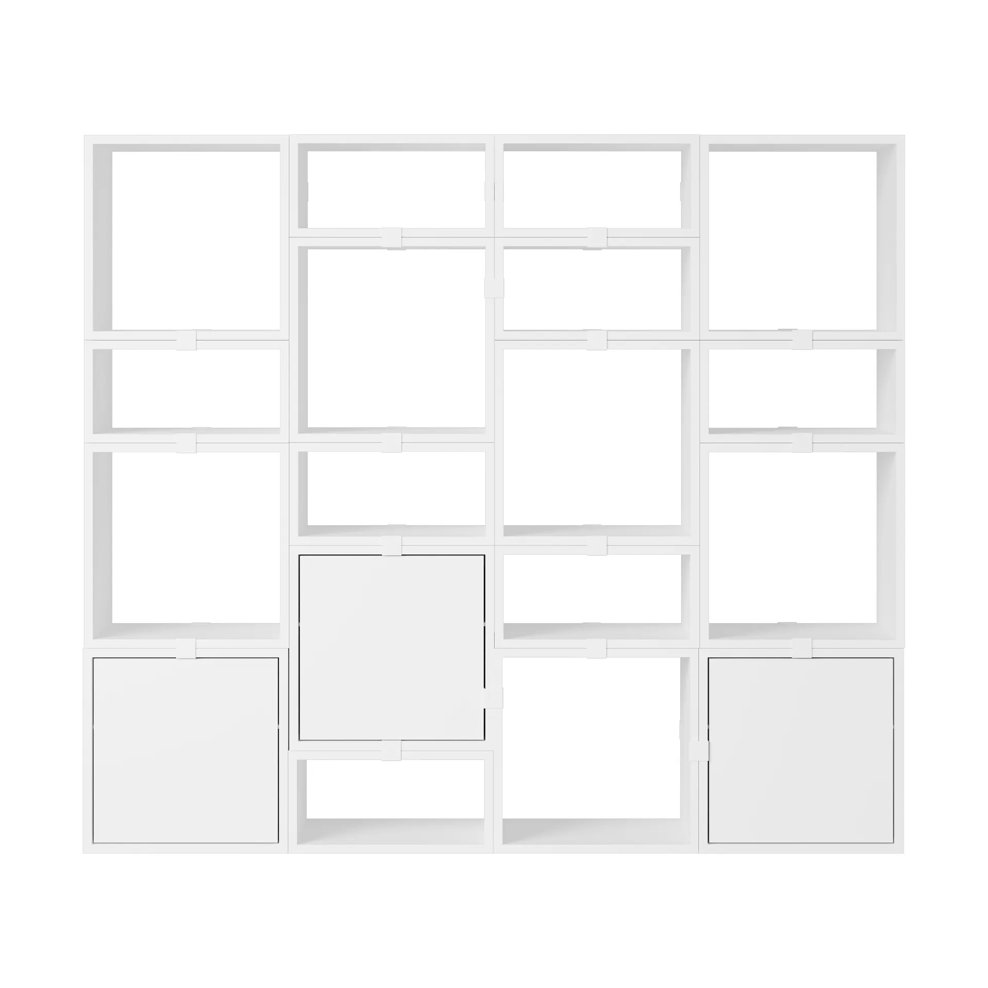 Système de rangement Stacked bibliothèque configuration 4, White Muuto