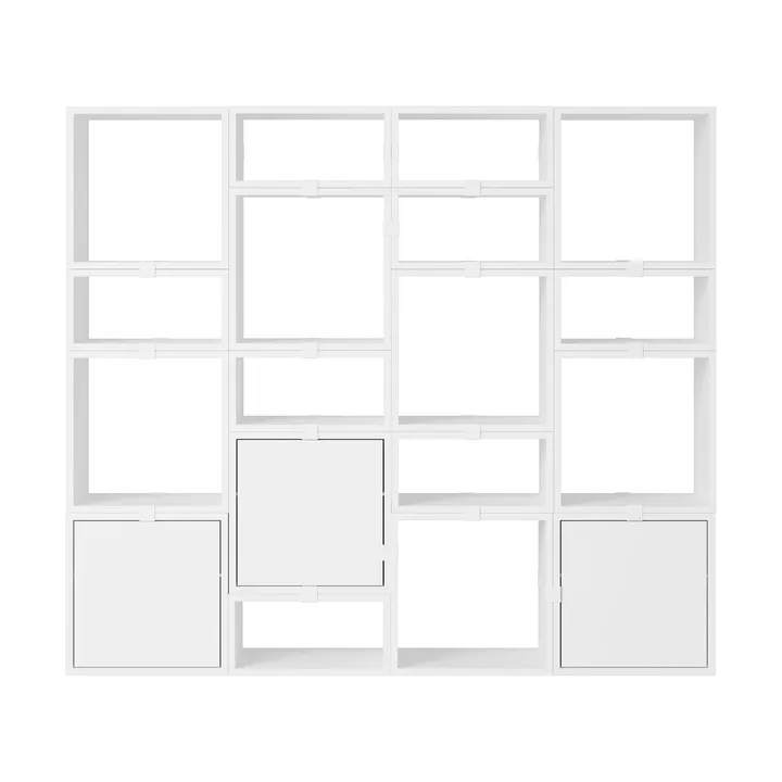 Système de rangement Stacked bibliothèque configuration 4 - White - Muuto