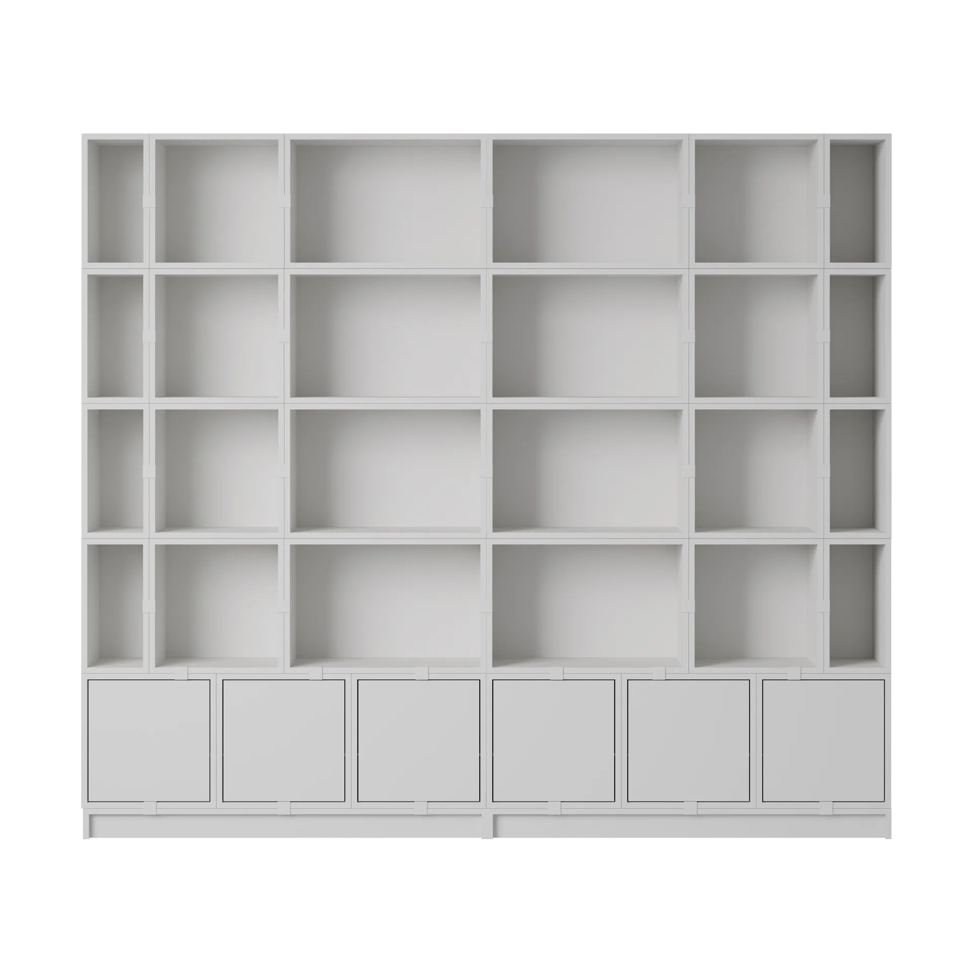 Système de rangement Stacked Bookcase Configuration 1, Grey Muuto
