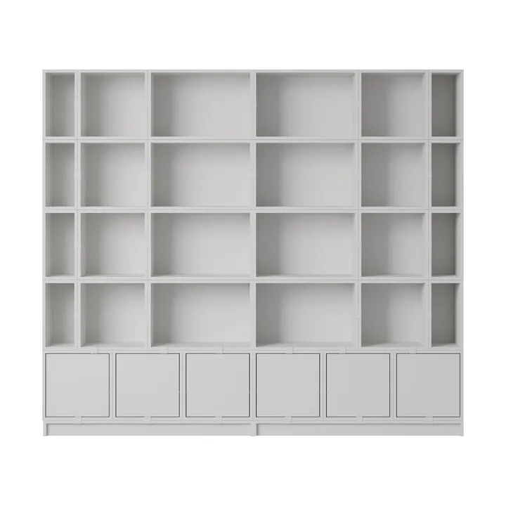 Système de rangement Stacked Bookcase Configuration 1 - Grey - Muuto