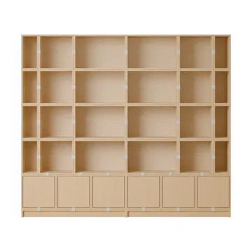 Système de rangement Stacked Bookcase Configuration 1 - Oak - Muuto