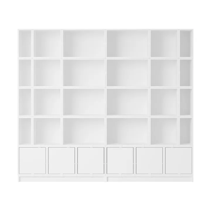Système de rangement Stacked Bookcase Configuration 1 - White - Muuto
