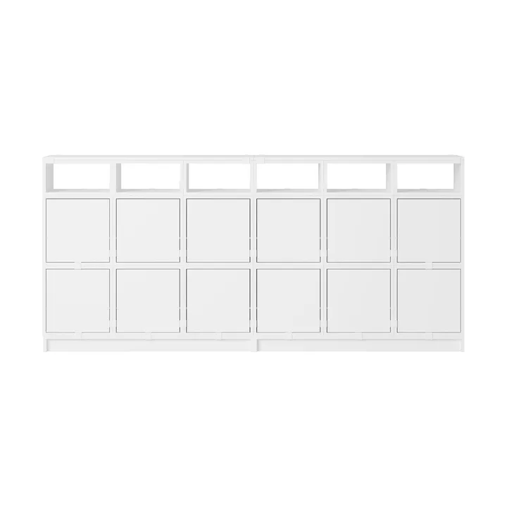 Système de rangement Stacked buffet configuration 1 - White - Muuto