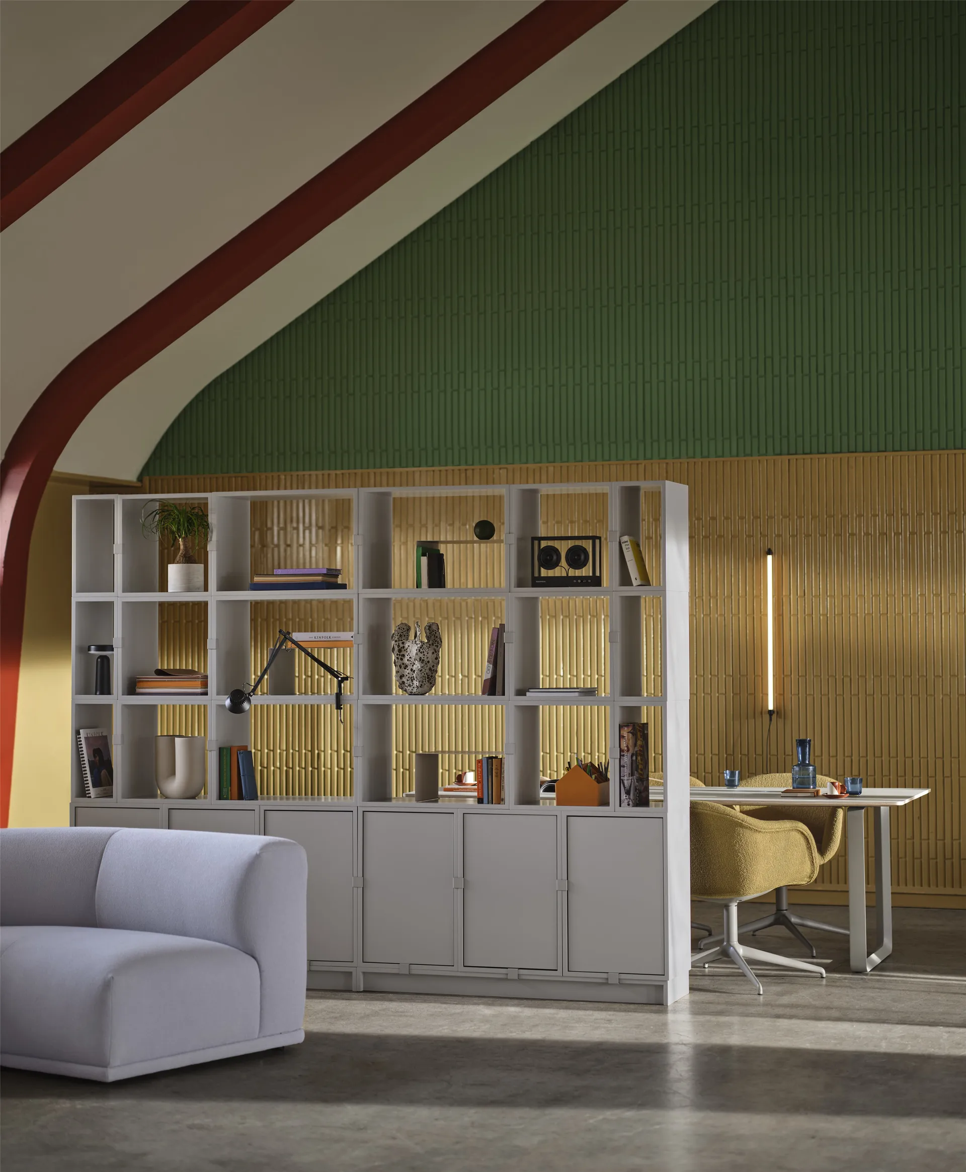 Système de rangement Stacked bureau configuration 2, Chêne Muuto