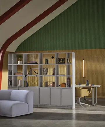 Système de rangement Stacked bureau configuration 2 - Chêne - Muuto