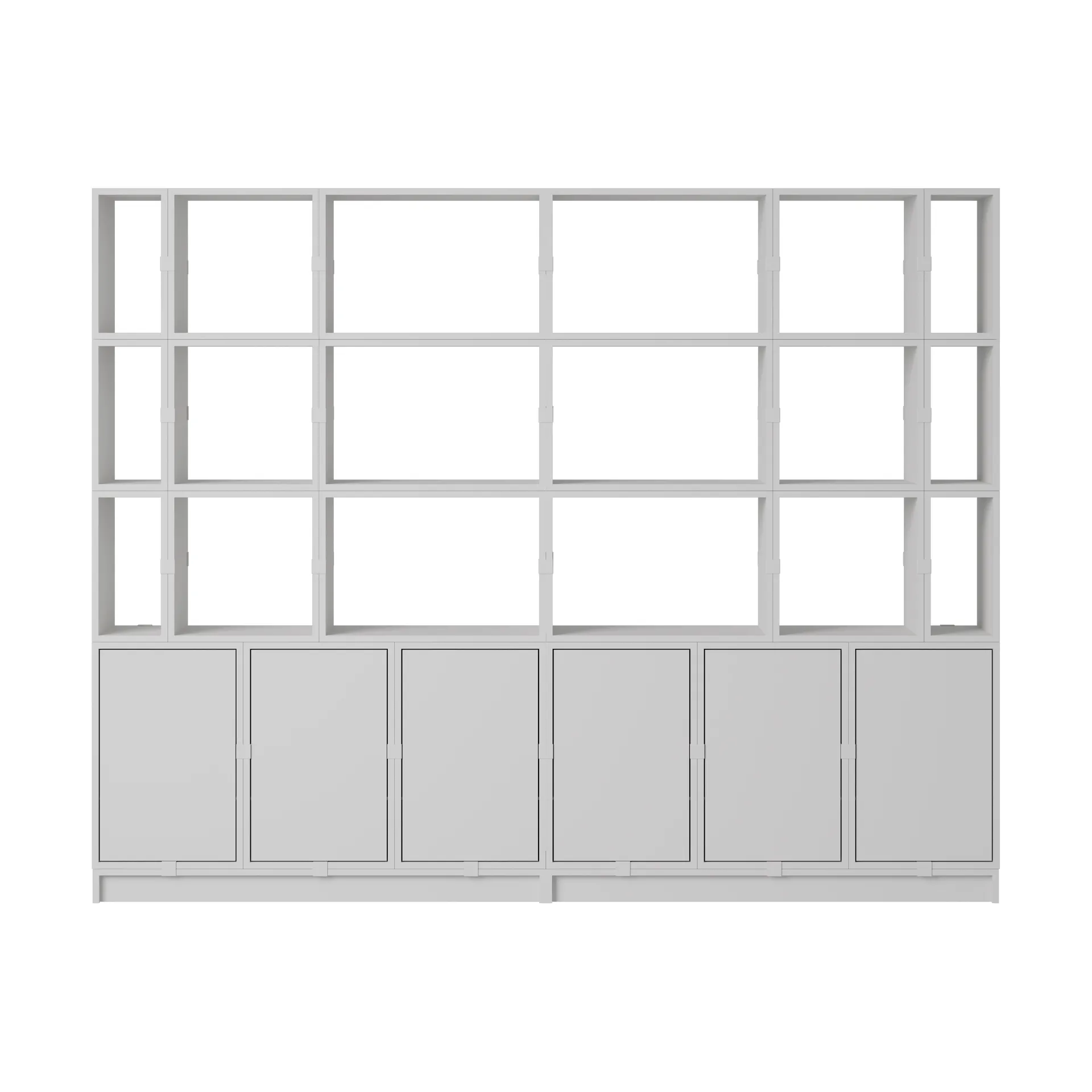 Système de rangement Stacked bureau configuration 2, Grey Muuto