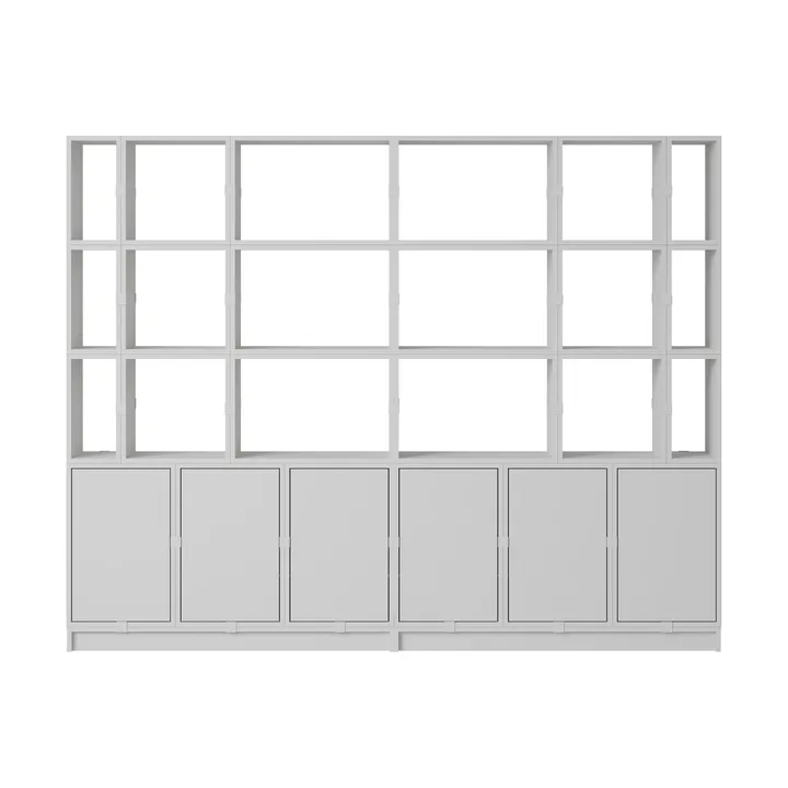 Système de rangement Stacked bureau configuration 2 - Grey - Muuto