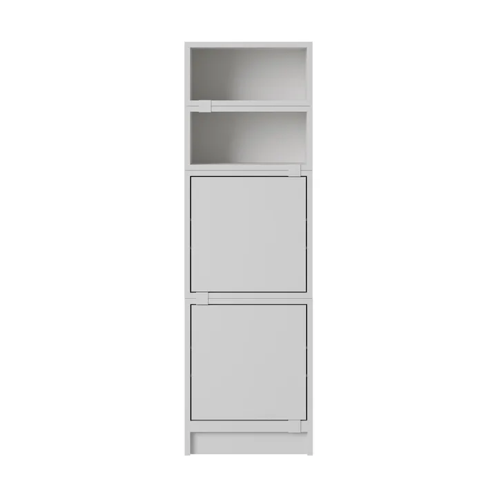 Système de rangement Stacked bureau configuration 4 - Grey - Muuto
