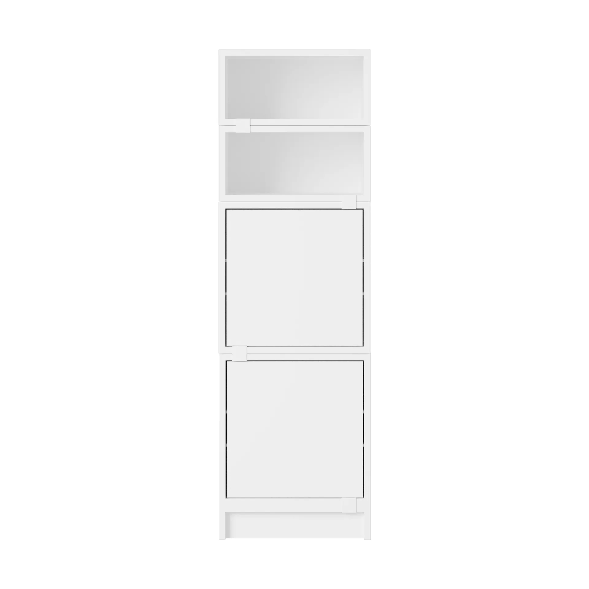 Système de rangement Stacked bureau configuration 4, White Muuto