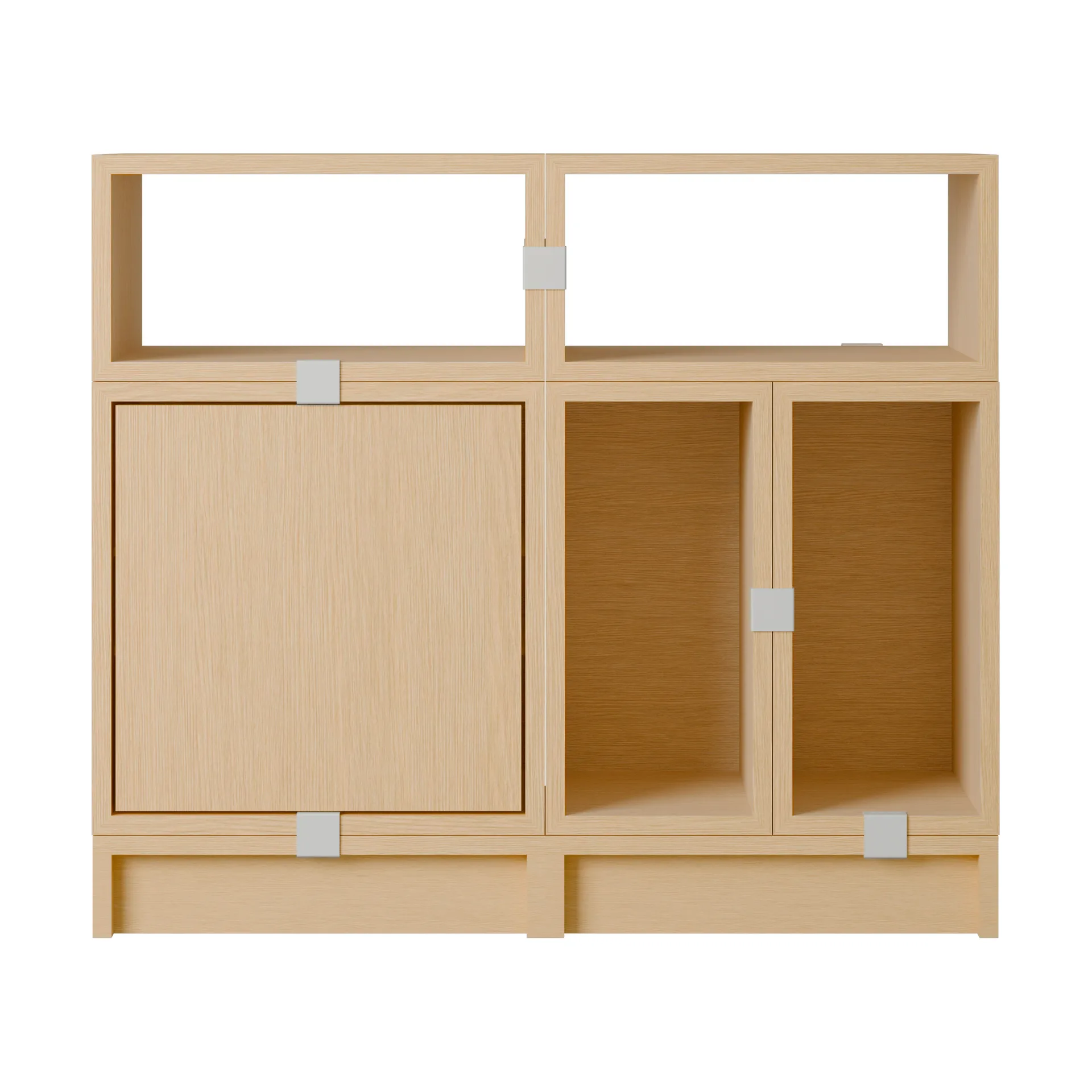 Système de rangement Stacked bureau configuration 5, Chêne Muuto
