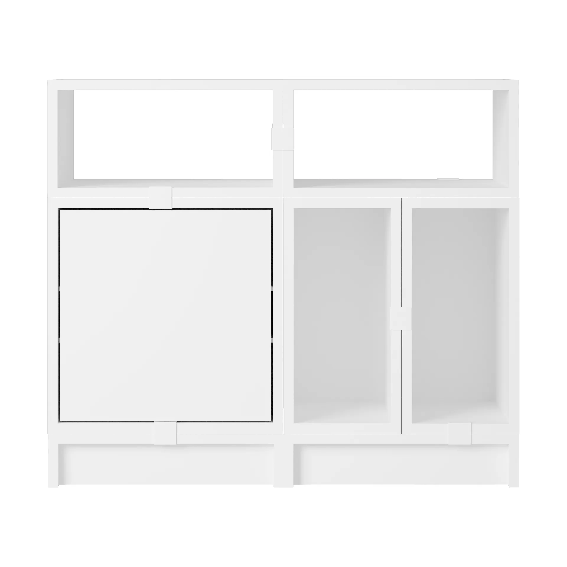 Système de rangement Stacked bureau configuration 5, White Muuto