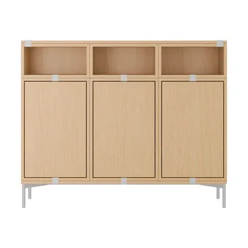 Système de rangement Stacked Sideboard Configuration 3 - Oak - Muuto