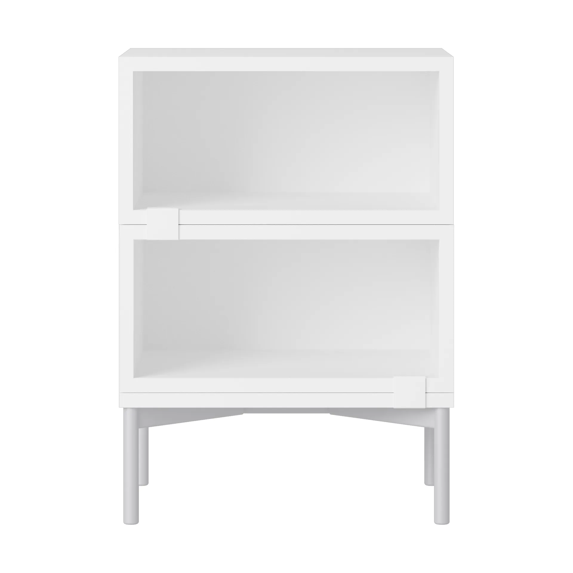 Système de rangement Stacked table de chevet configuration 1, White Muuto