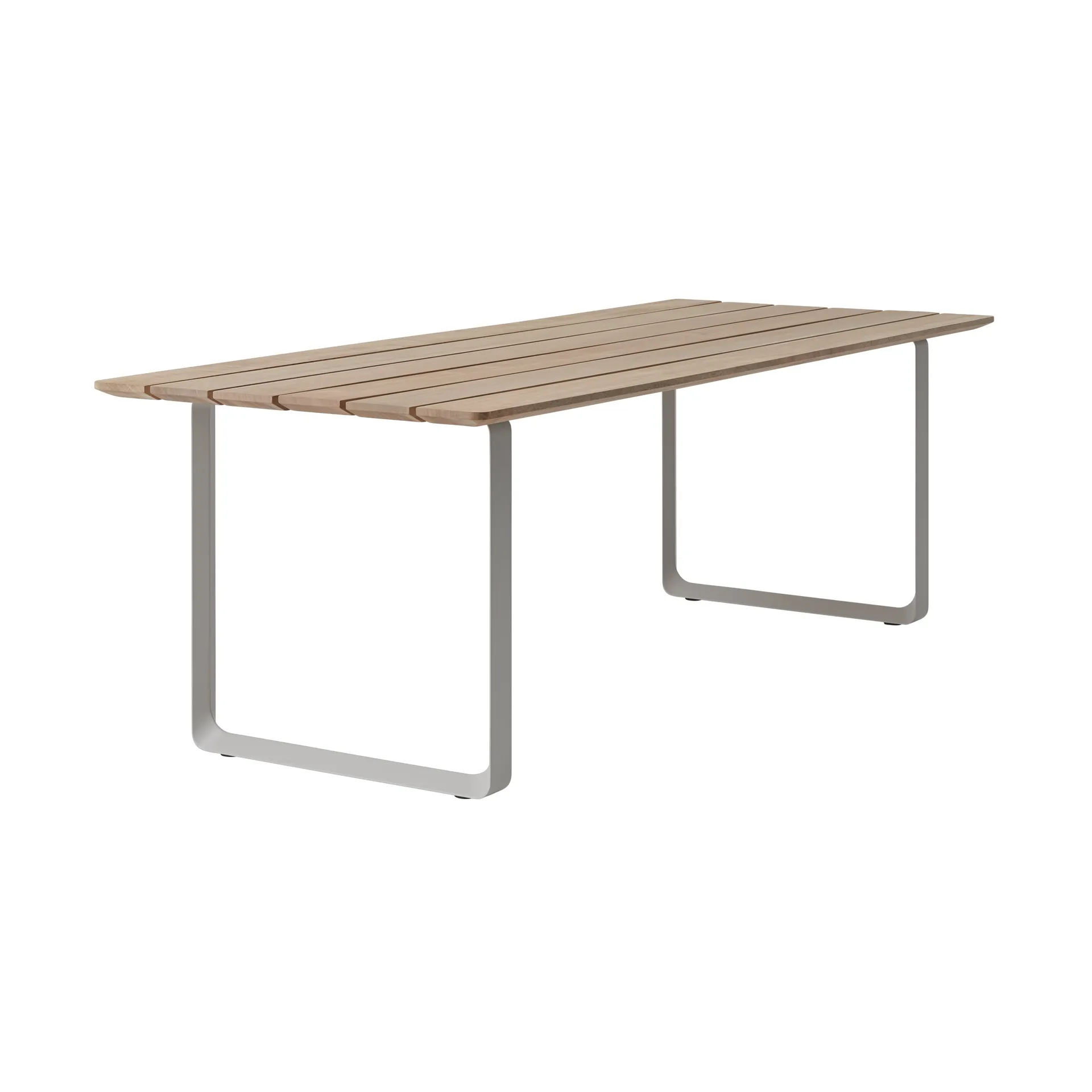 Table 70/70 Outdoor 225x90 cm avec structure en acier gris Muuto