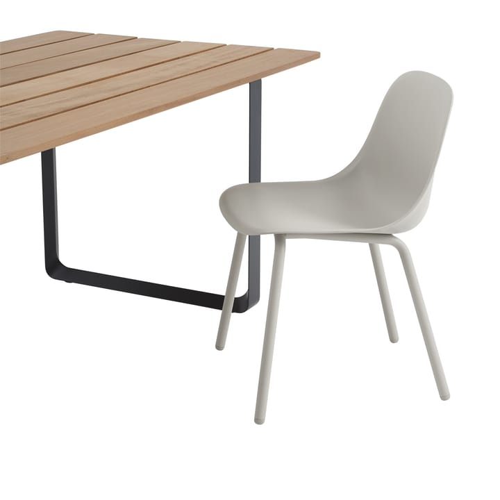 Table 70/70 Outdoor 225x90 cm avec structure en acier noir - undefined - Muuto