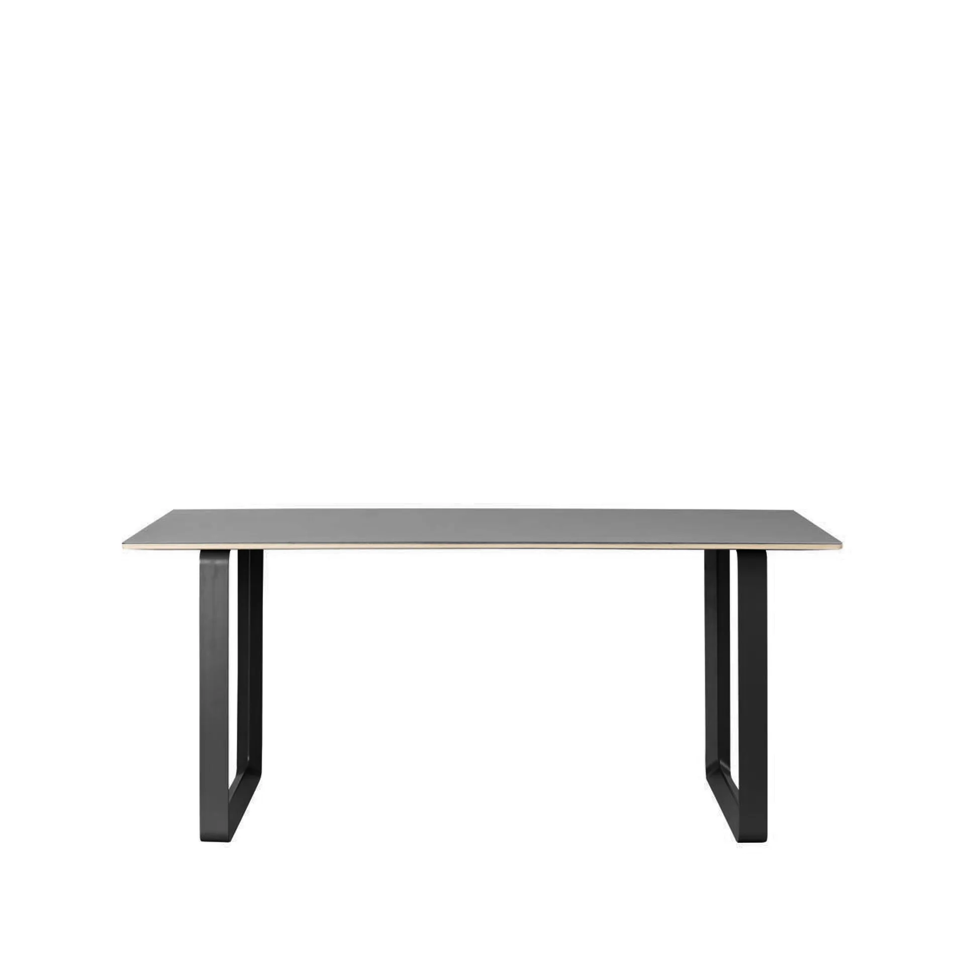 Table à manger 70/70 170x85 cm, Black linoleum-Plywood-Black
​ Muuto