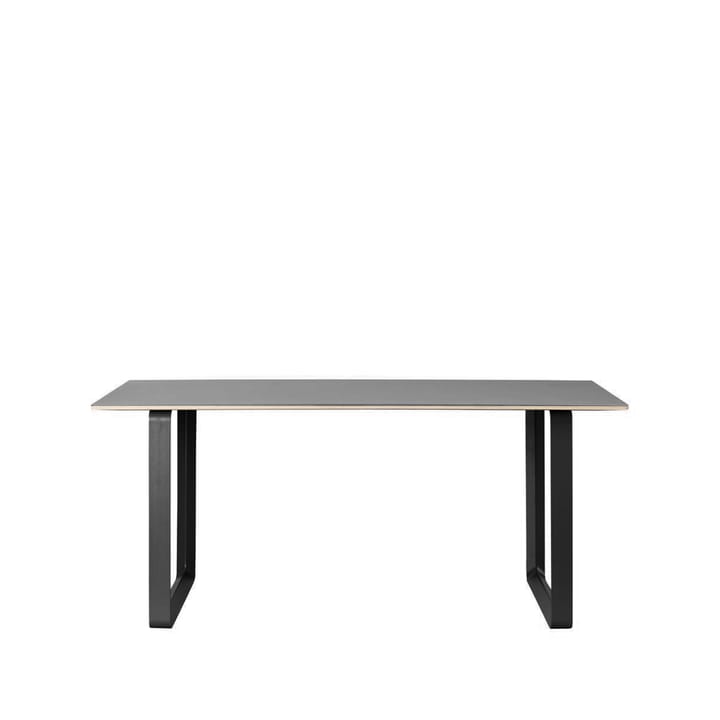 Table à manger 70/70 170x85 cm - Black linoleum-Plywood-Black
​ - Muuto