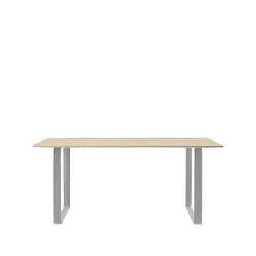 Table à manger 70/70 170x85 cm - Oak veneer-Plywood-Grey - Muuto