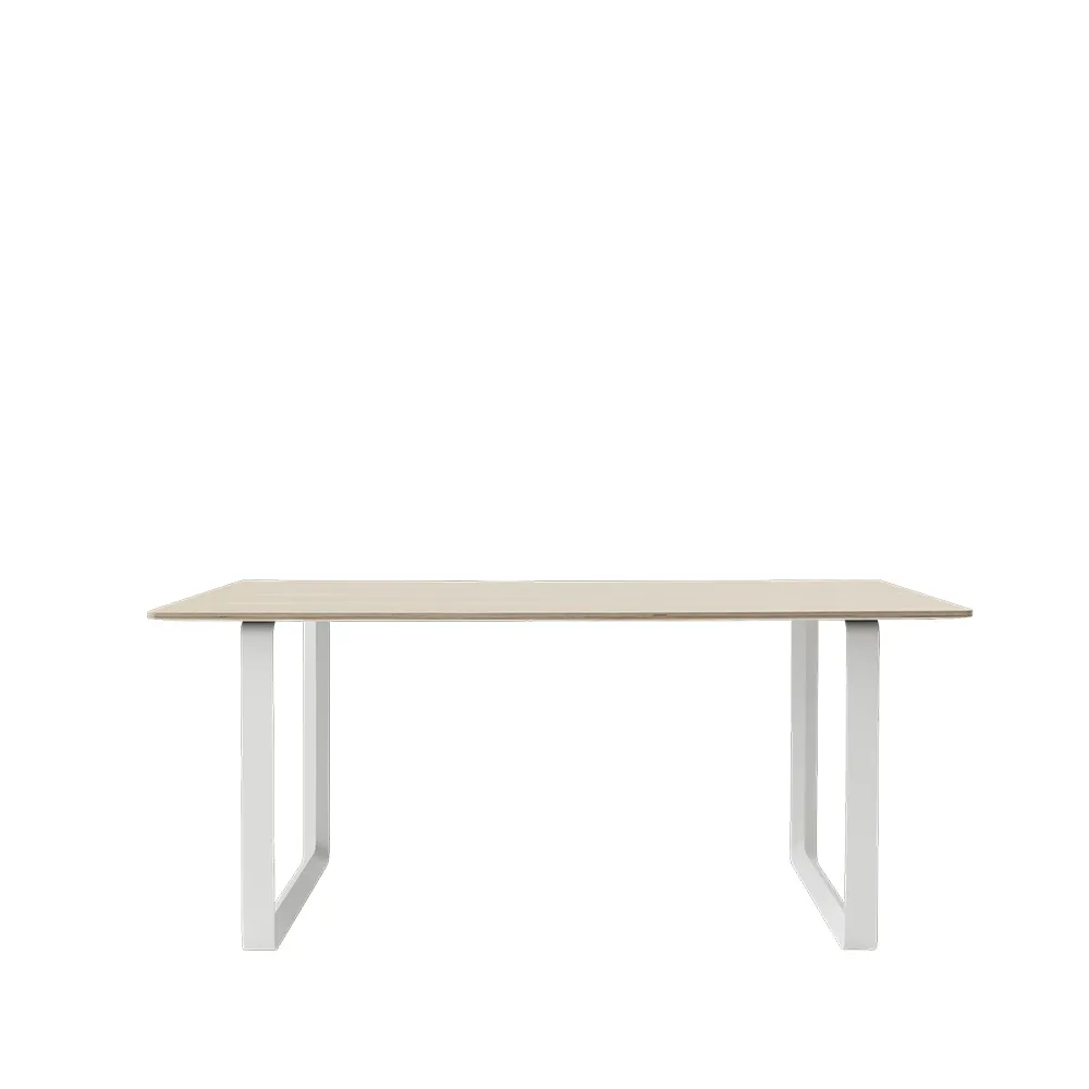 Table à manger 70/70 170x85 cm, Oak veneer-Plywood-White Muuto