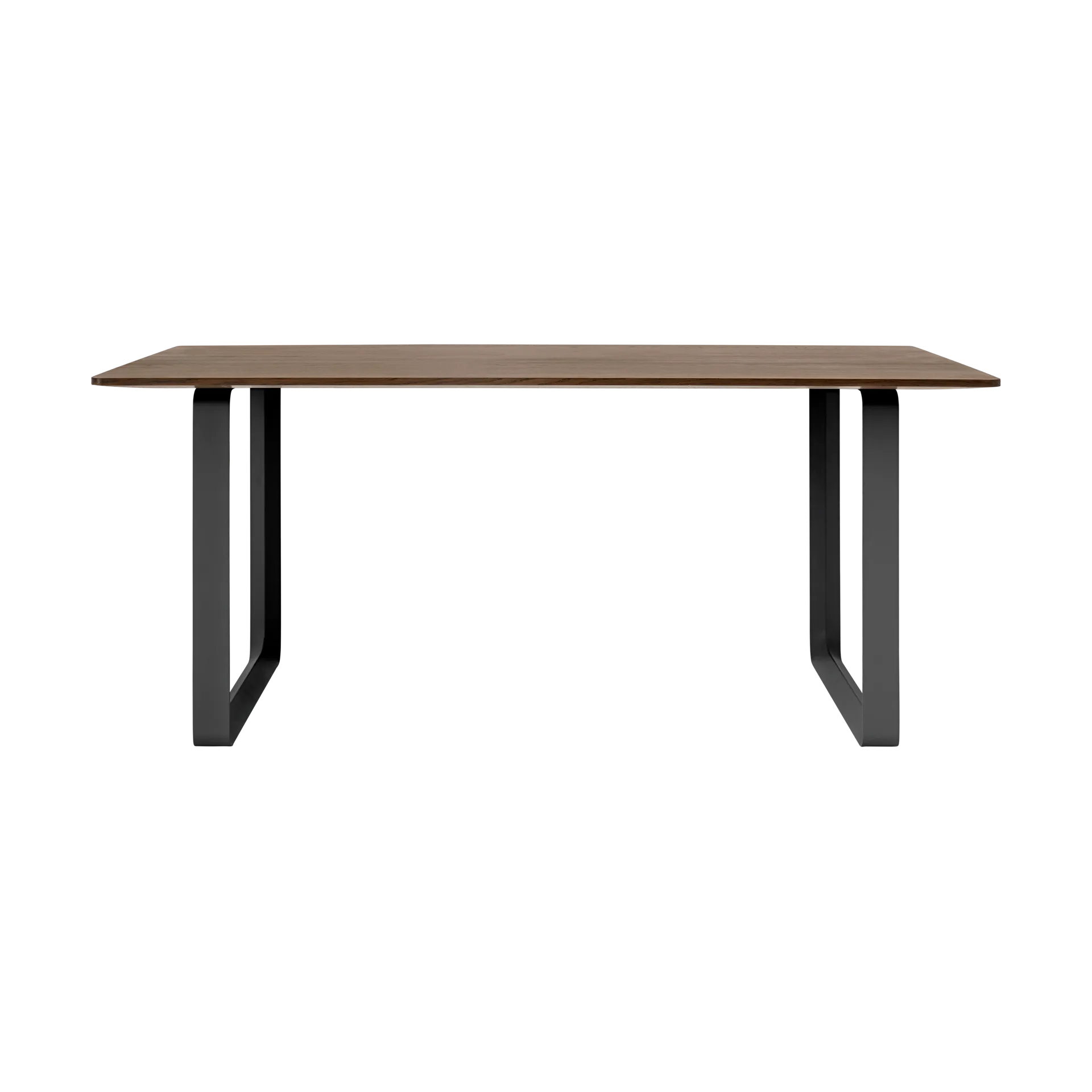 Table à manger 70/70 170x85 cm, Solid smoked oak-Black Muuto