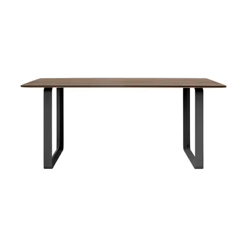 Table à manger 70/70 170x85 cm - Solid smoked oak-Black - Muuto