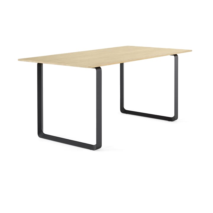 Table à manger 70/70 170x85 cm, Solid smoked oak-Black Muuto
