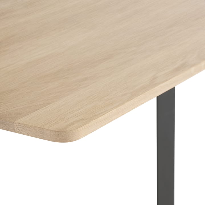 Table à manger 70/70 170x85 cm, Solid smoked oak-Black Muuto