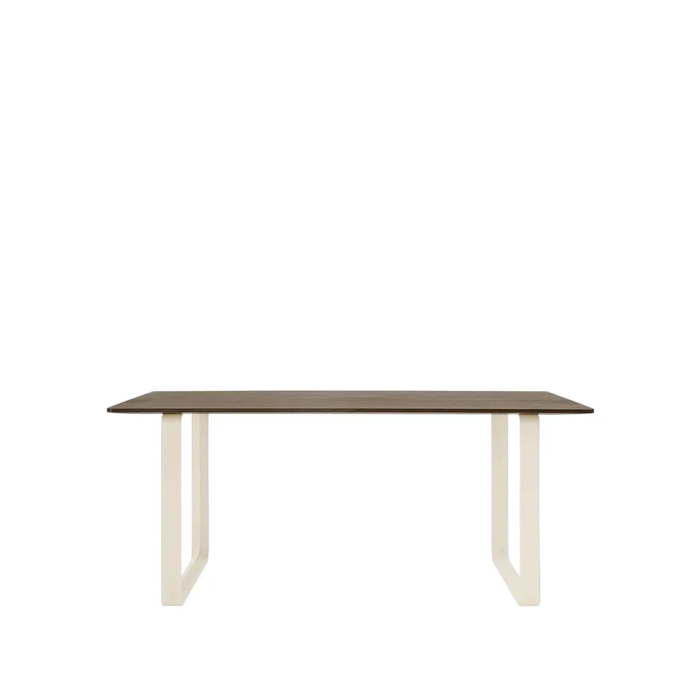 Table à manger 70/70 170x85 cm, Solid smoked oak-Sand Muuto
