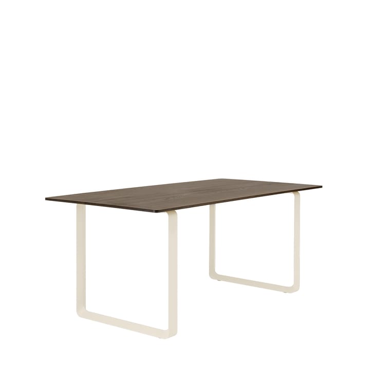 Table à manger 70/70 170x85 cm, Solid smoked oak-Sand Muuto