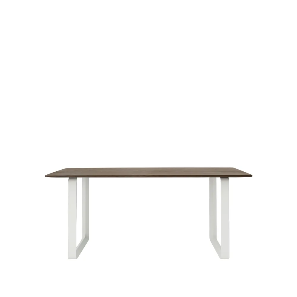 Table à manger 70/70 170x85 cm, Solid smoked oak-White Muuto