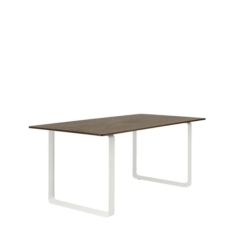 Table à manger 70/70 170x85 cm, Solid smoked oak-White Muuto