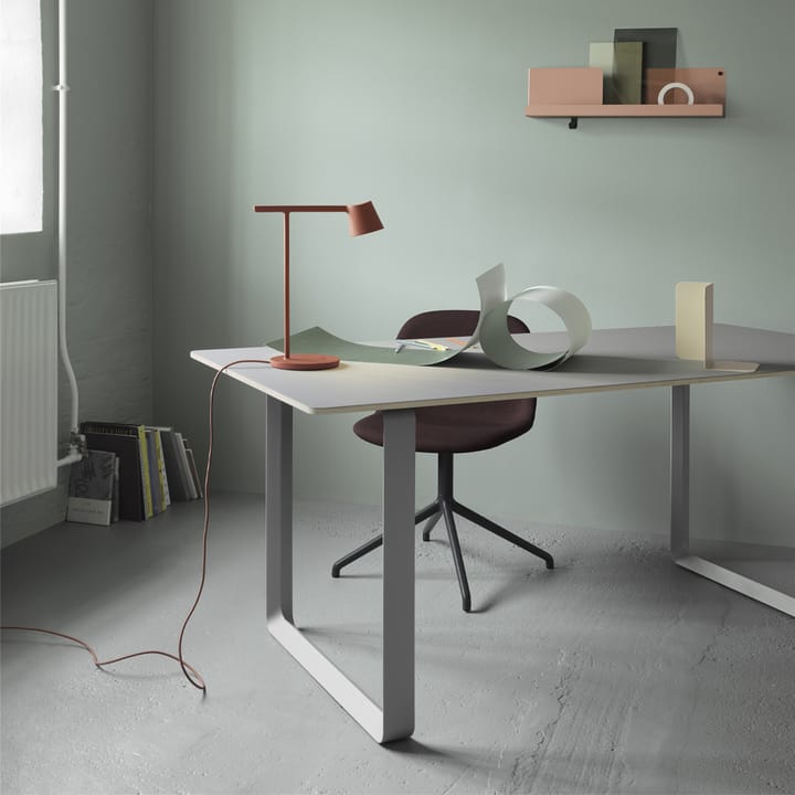 Table à manger 70/70 170x85 cm, White laminate-Plywood-Sand Muuto