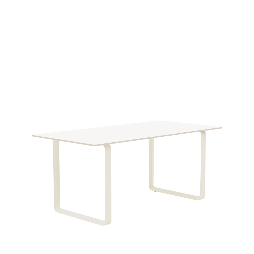 Muuto Table à manger 70/70 170x85 cm White laminate-Plywood-Sand