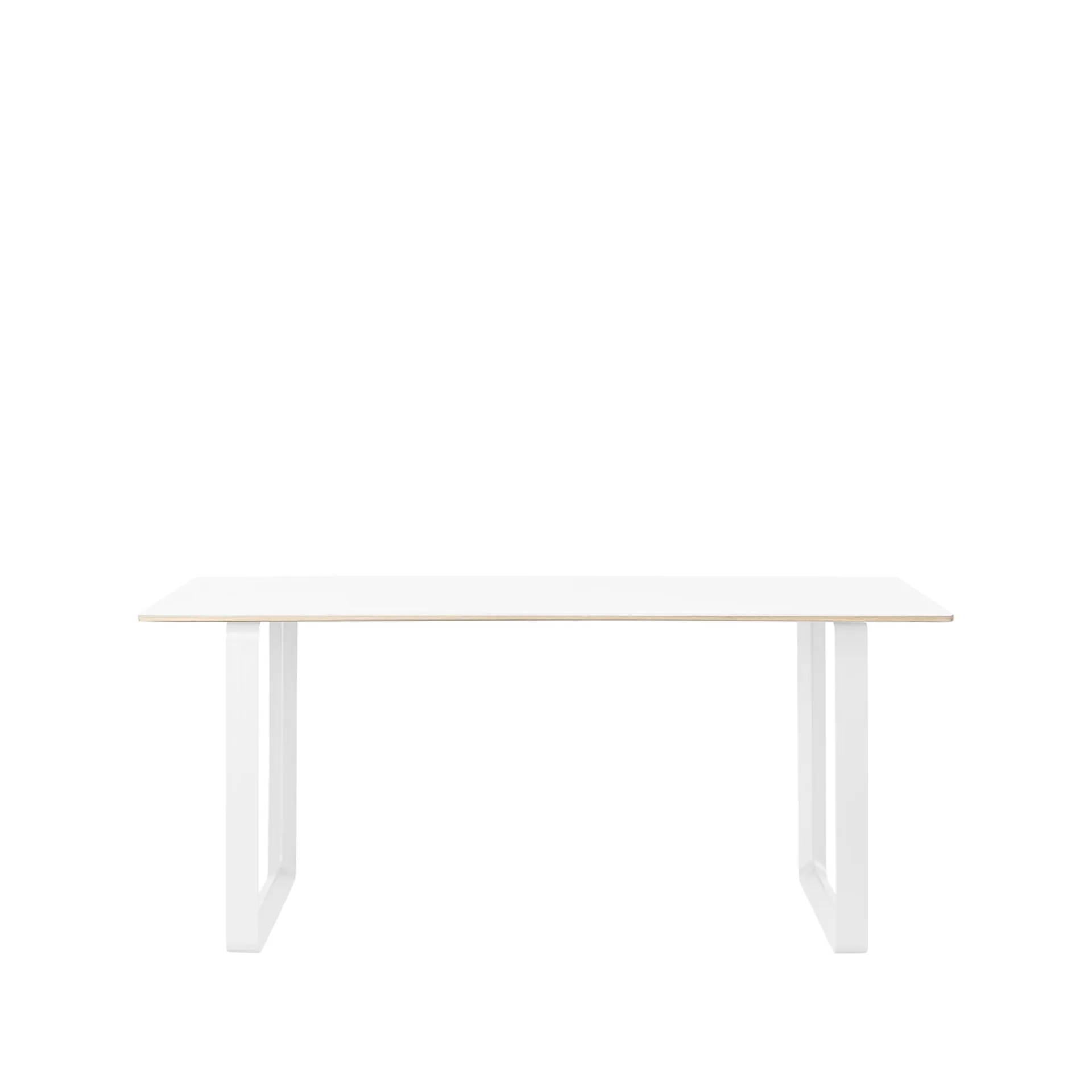 Table à manger 70/70 170x85 cm, White laminate-Plywood-White Muuto