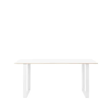 Table à manger 70/70 170x85 cm - White laminate-Plywood-White - Muuto