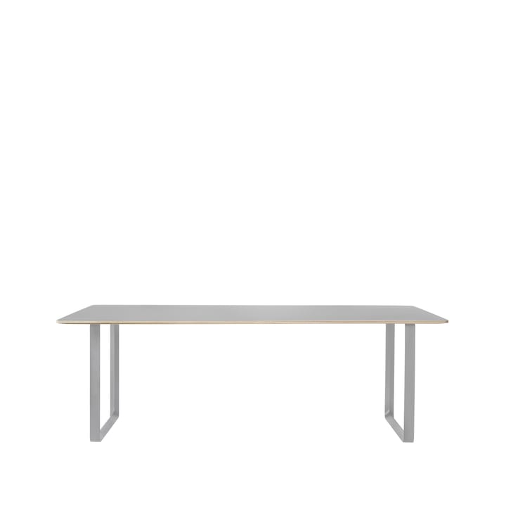 Table à manger 70/70 225x90 cm - Grey linoleum-Plywood-Grey - Muuto