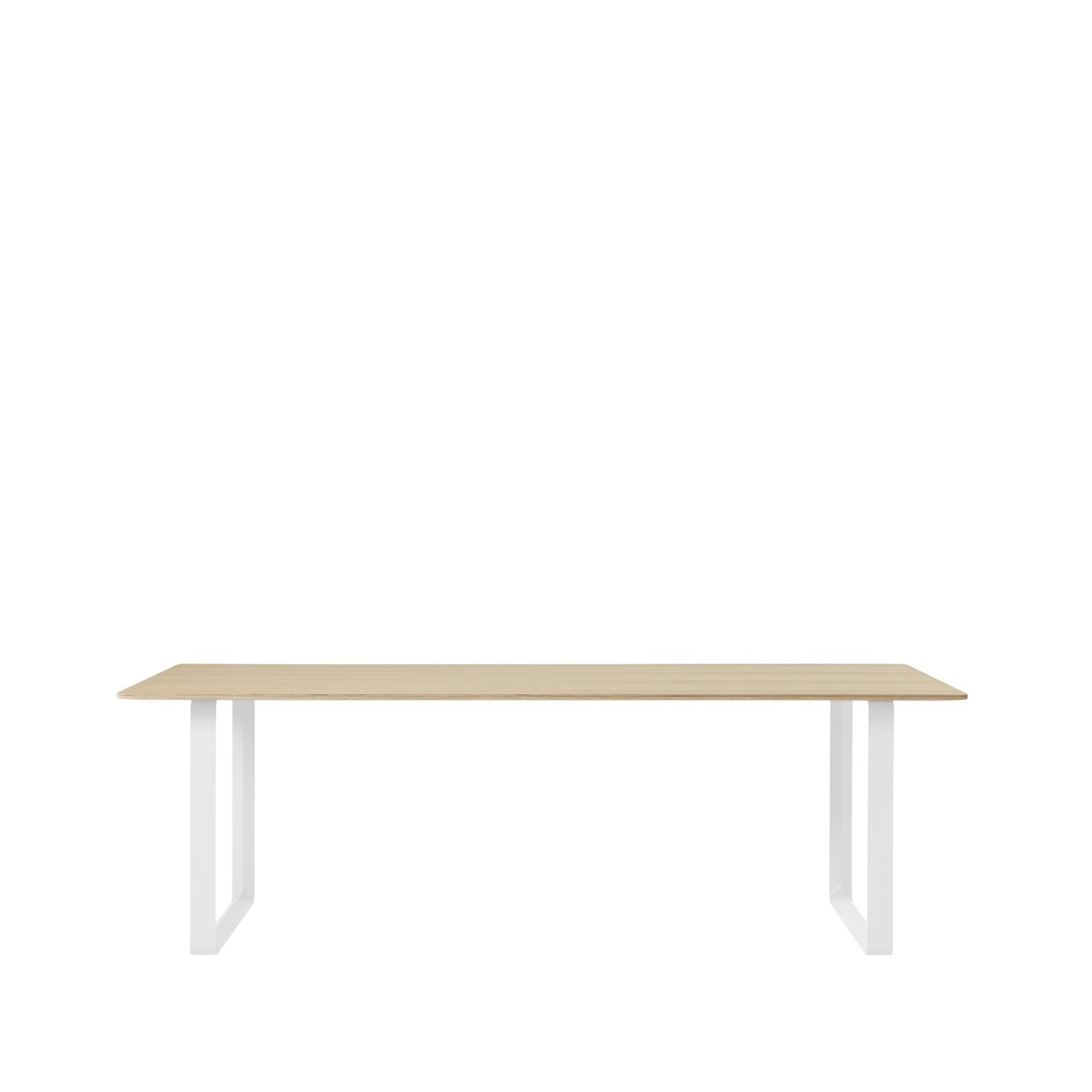 Muuto Table à manger 70/70 225x90 cm Oak veneer-Plywood-White
