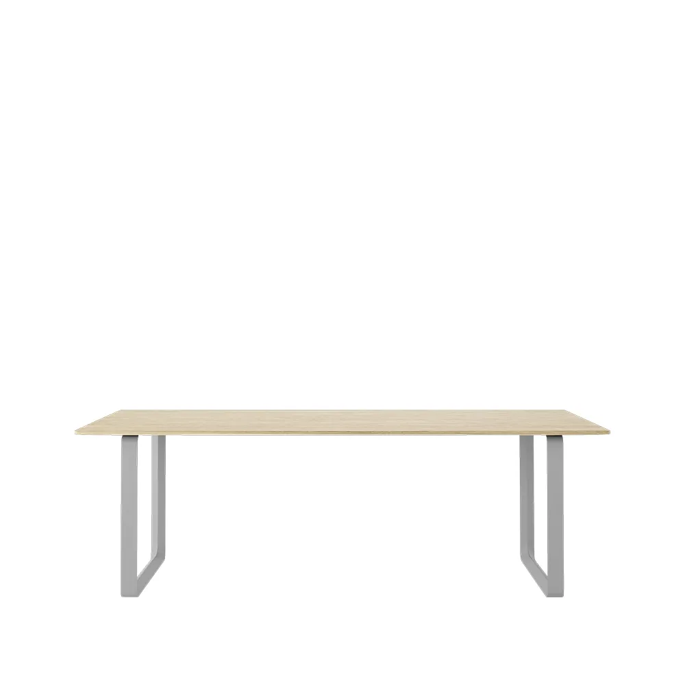 Table à manger 70/70 225x90 cm, Solid oak-Grey Muuto
