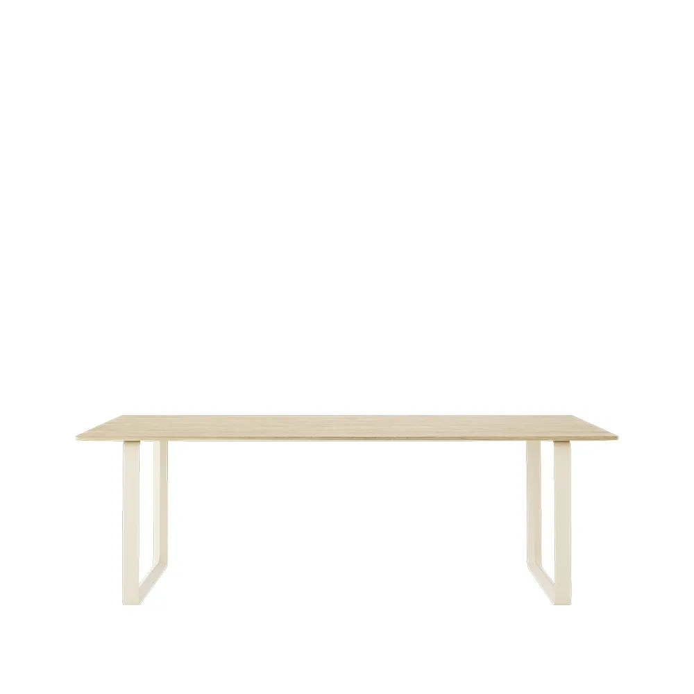 Table à manger 70/70 225x90 cm, Solid oak-Sand Muuto