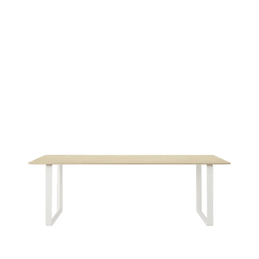 Table à manger 70/70 225x90 cm, Solid oak-White Muuto