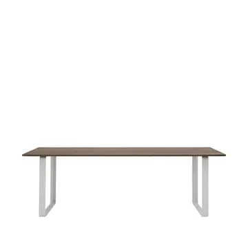 Table à manger 70/70 225x90 cm - Solid smoked oak-Grey - Muuto
