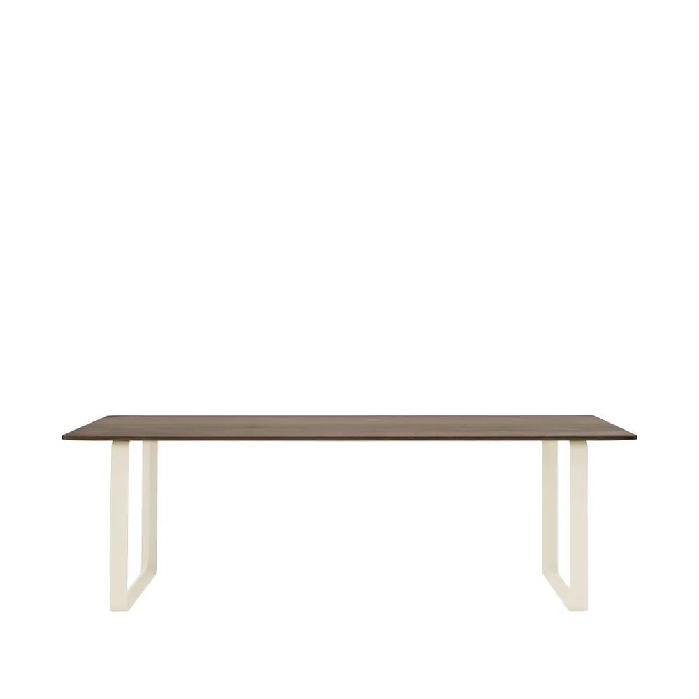 Table à manger 70/70 225x90 cm, Solid smoked oak-Sand Muuto